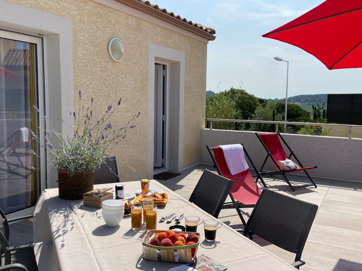 Val Des Bruyeres - Gite 15Mn Pezenas Avec Terrasse Et Cour Close - Parking Privatif Securise - Wifi Ftth Gratuit Neffies Buitenkant foto